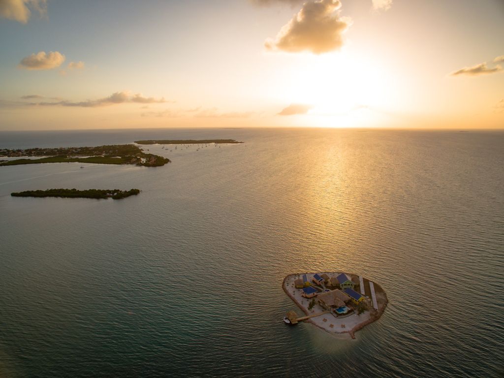 Little Harvest Caye sunset